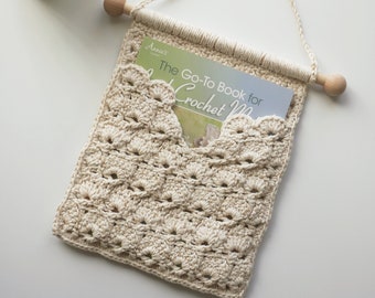 Seashell Magazine Holder-  PDF Crochet Pattern