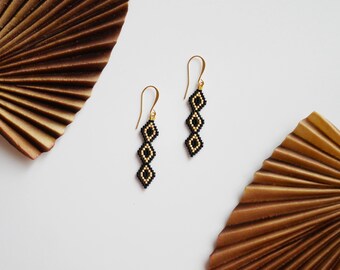 Diamond Trail Earrings- Handmade Item