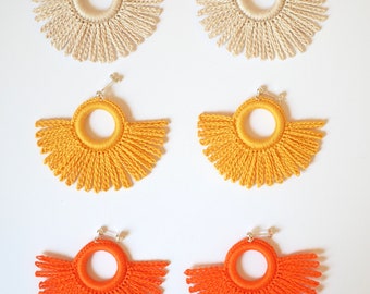 Luxy- Earrings- Digital Crochet Pattern- PDF File Format