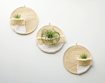 Solana Air Plant Hangers - PDF Crochet Pattern