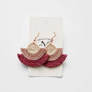 Iridiana Earrings-  Digital Crochet Pattern, PDF File Format