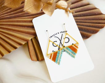 Desert Oasis Earrings- Handmade Item