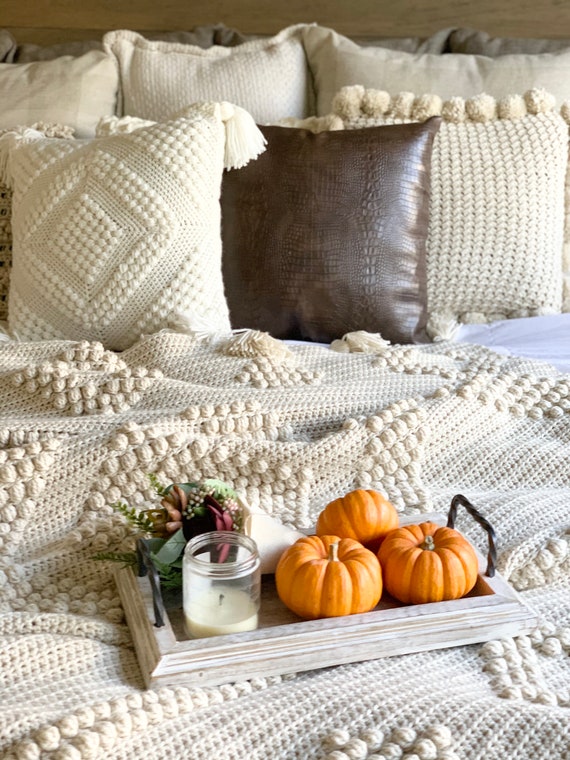 Diamond Luxe Throw Blanket Digital Crochet Pattern PDF File Format