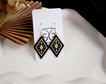Diamond Sky Earrings- Handmade Item