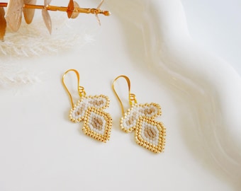 Adara Earrings- PDF Brick Stitch Pattern