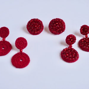 Amelia Earrings- Digital Crochet Pattern, PDF File Format