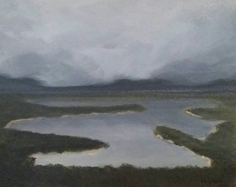 Low Hanging Clouds - Acrylic Painting