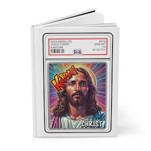 Diario, Diario personalizado, Diario de tapa dura, Estudio bíblico, Tarjetas de béisbol, Slab, PSA 10, Tarjetas deportivas, Yankees, Dodgers, Lakers, Jesús