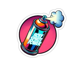 Waterproof Sticker, Holy Spirit, Pop Art, Dove, Bible Study, Christian Sticker, Bible Sticker, Christian Merch, Christian Apparel, Graffiti