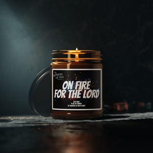 Custom Prayer Candle, Baptism Gift, Custom Candle, Bible Study, Pastor Gift, He is Risen, Christian Merch, Jesus Loves You, Prayer Candle