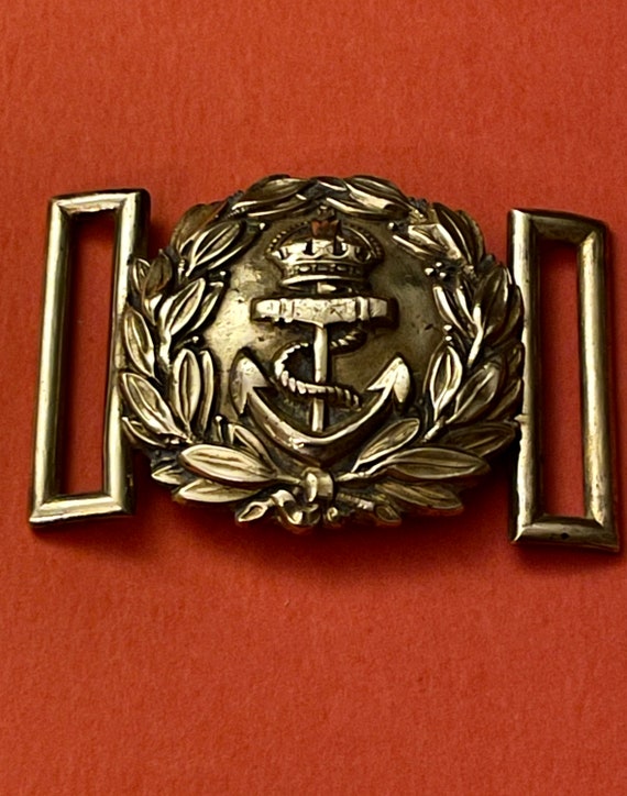 WW1 Royal Navy Officers Brass Belt 