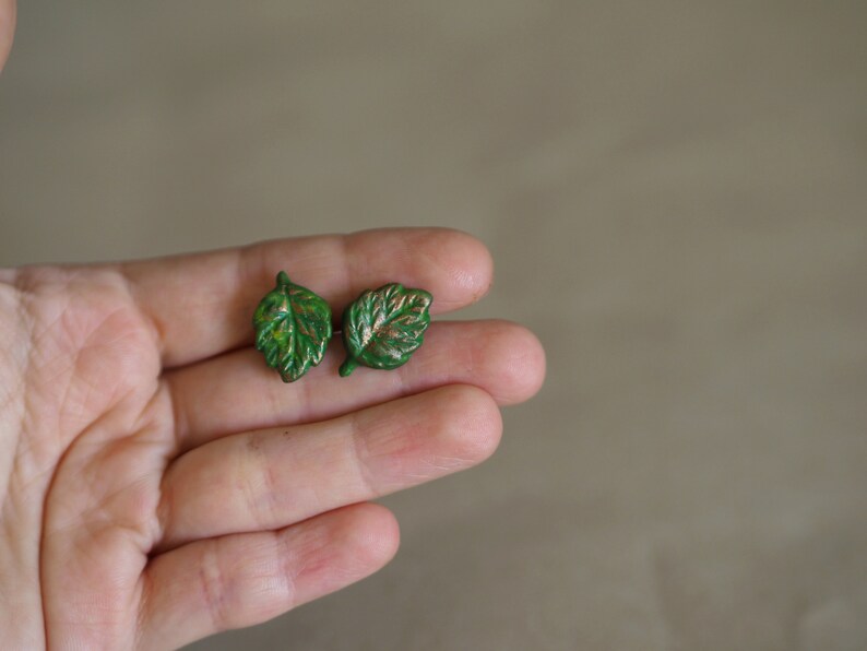 Oversized Chunky Rings for Women Woodland Nature Jewelry Women Jewelry Set Ring and Earrings Forest Themed Ring Leaf Earrings and Ring