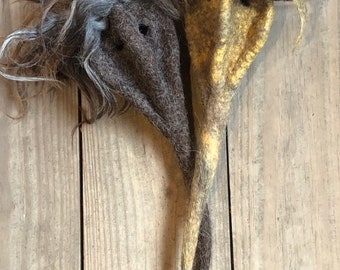 Wet Felted Wool Lotus Style Pods