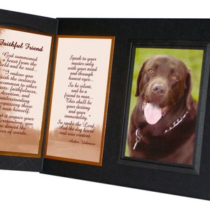 Pet Memorial Frame Gift | Faithful Friend Poem