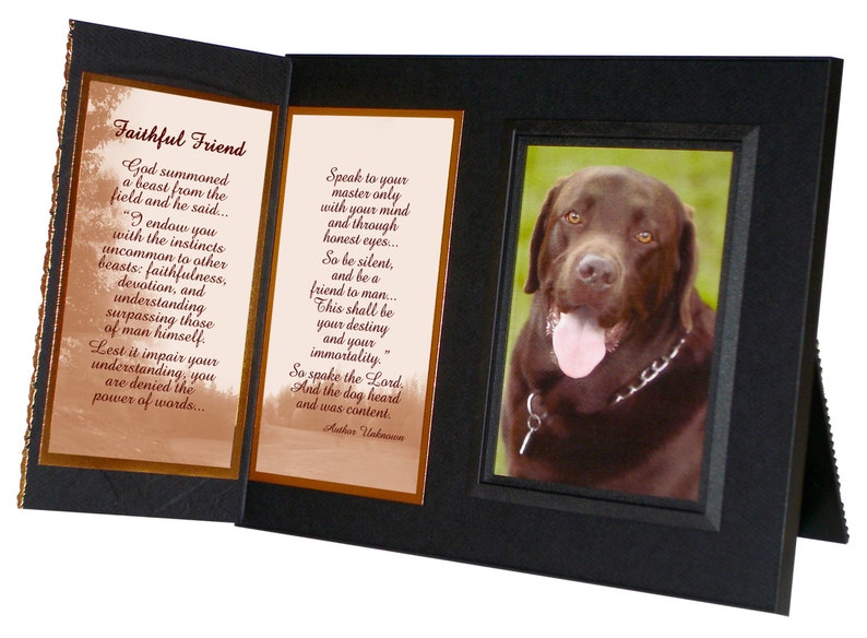 Pet Loss Sympathy Picture Frame Gift Faithful Friend Poem