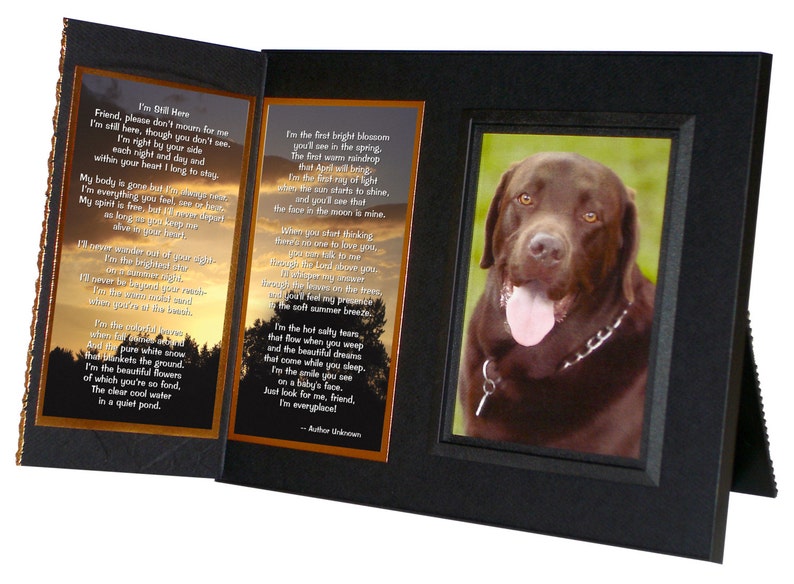 Dog Memorial Frame, i'm Still Here Poem Etsy