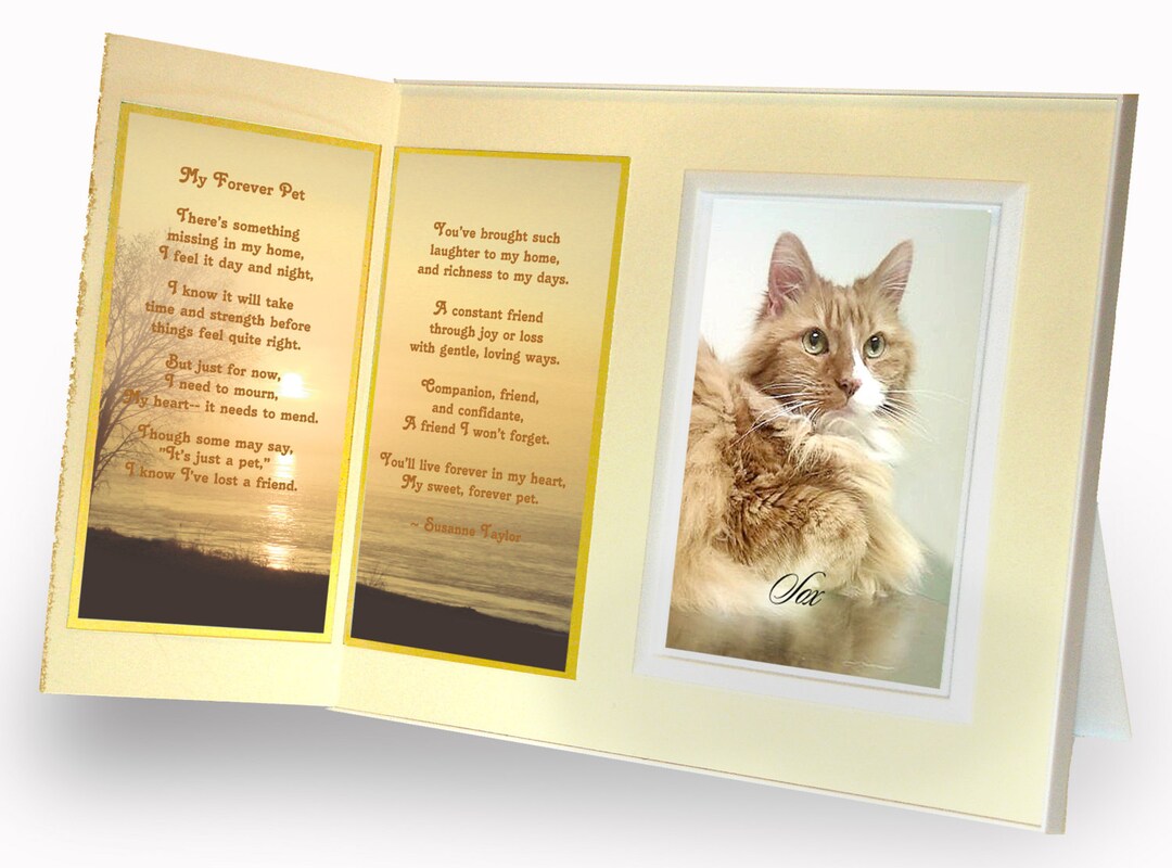 Pet Memorial Frame My Forever Pet Poem - Etsy
