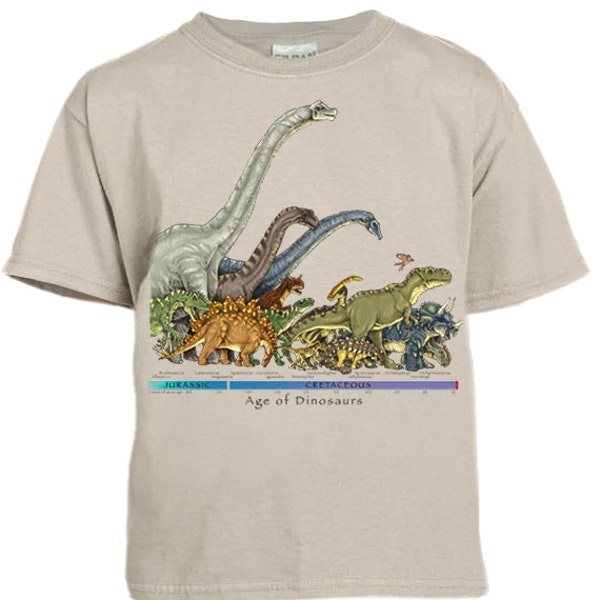 Dinosaur Timeline youth t-shirt