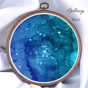 Galaxy 022 Aida Fabric || Hand Dyed Effect || Cross Stitch Canvas || 11/14/16/18/20 Count