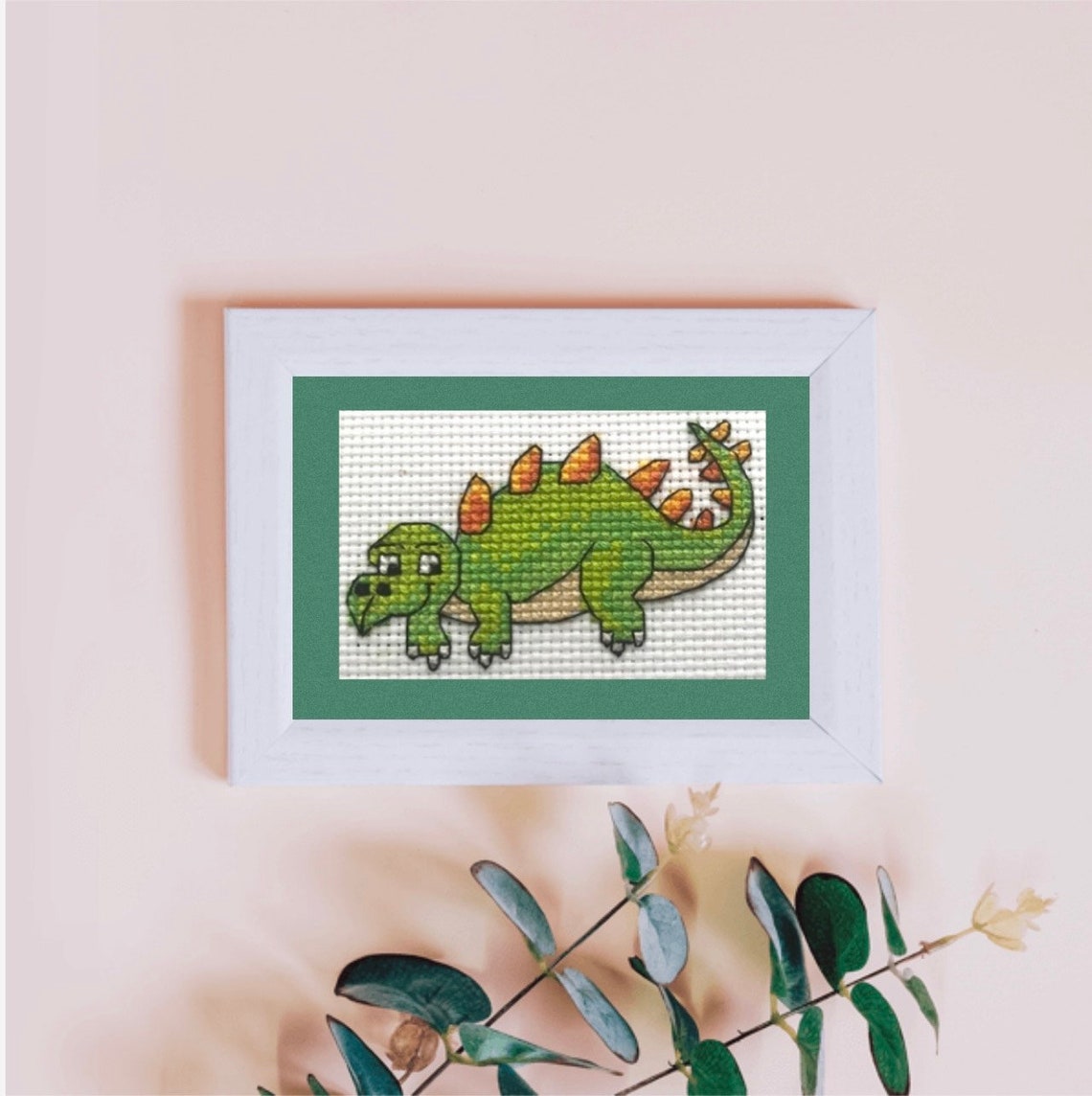 Cross Stitch Kit Mini Dinos Dinosaur Kits Counted Cross Etsy