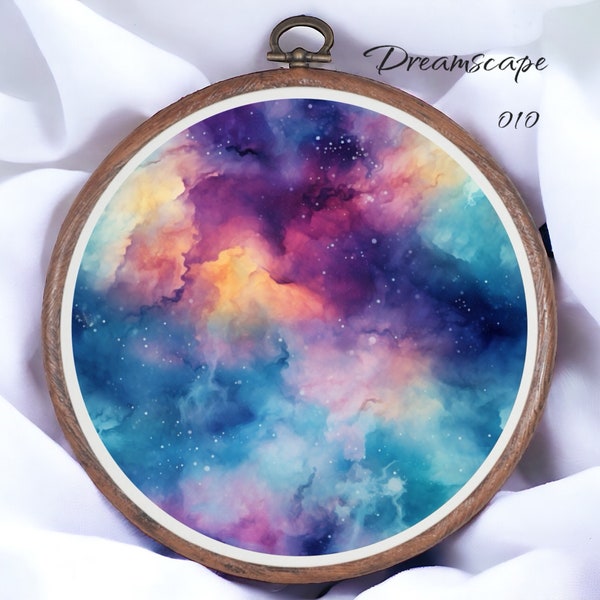 Dreamscape 010 Aida Fabric || Hand Dyed Effect || Cross Stitch Canvas || 11/14/16/18/20 Count