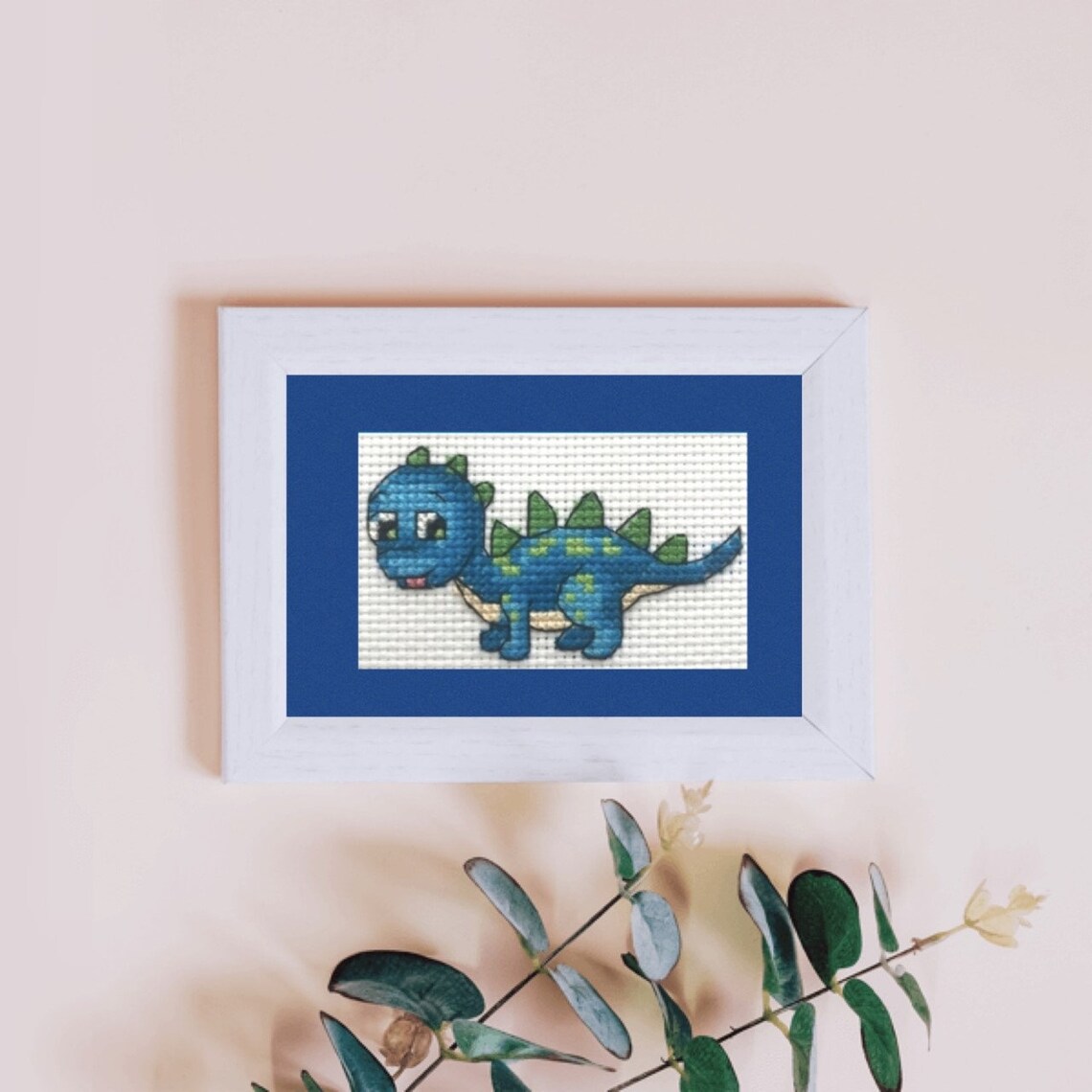 Cross Stitch Kit Mini Dinos Dinosaur Kits Counted Cross Etsy