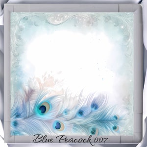 Blue Peacock 007 Aida Fabric || Hand Dyed Effect || Cross Stitch Canvas || 11/14/16/18/20 Count