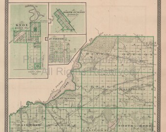 Starke County Indiana Map Starke County Map | Etsy Nederland