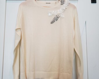 Ivory Pearl Sweater - Etsy