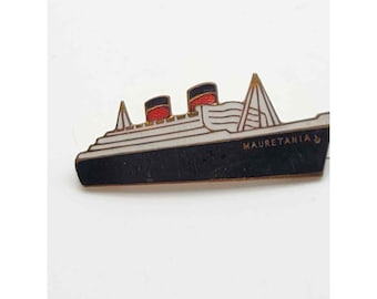 Vintage Art Deco Cunard R. M. S. Mauretania/Pin by Stratton, Made in England