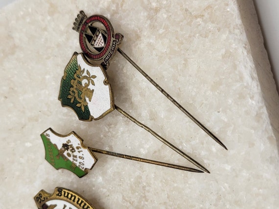 9 Vintage German Event Stick Pins - image 4