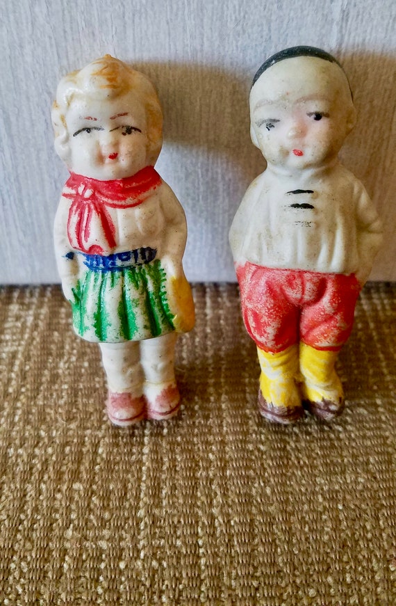vintage bisque penny dolls