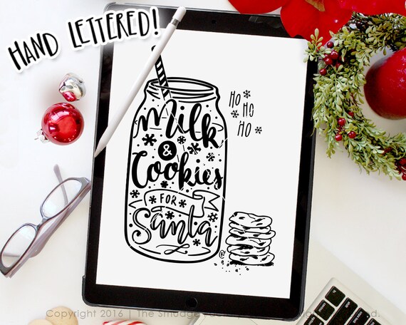 Download Christmas SVG Cut File Cookies And Milk for Santa Mason ...