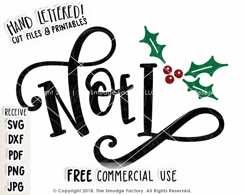 Noel SVG Christmas Cut File Merry Christmas Cut File - Etsy