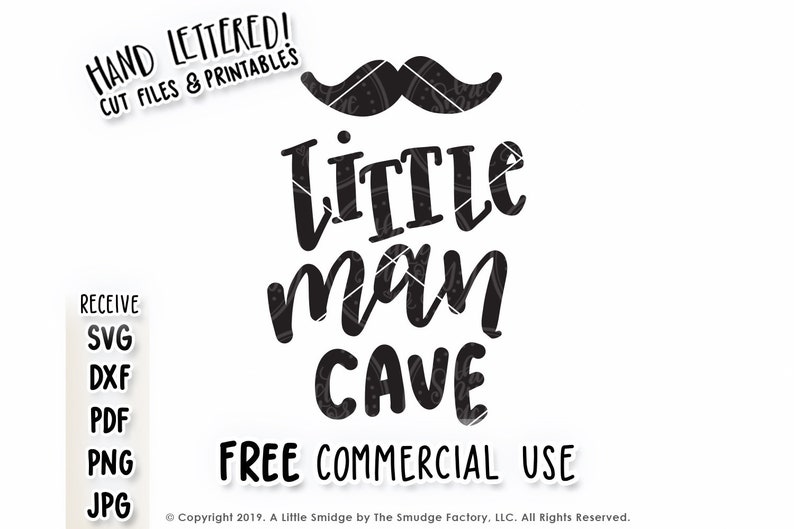Download Little Man Cave SVG Baby Boy SVG Cut File Nursery Cutting ...
