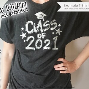 Class of 2021 SVG, Kindergarten SVG Cut File, Hand Lettered, Silhouette, Cricut Cut File, New Kindergartener, DIY Vinyl Decal, Printable