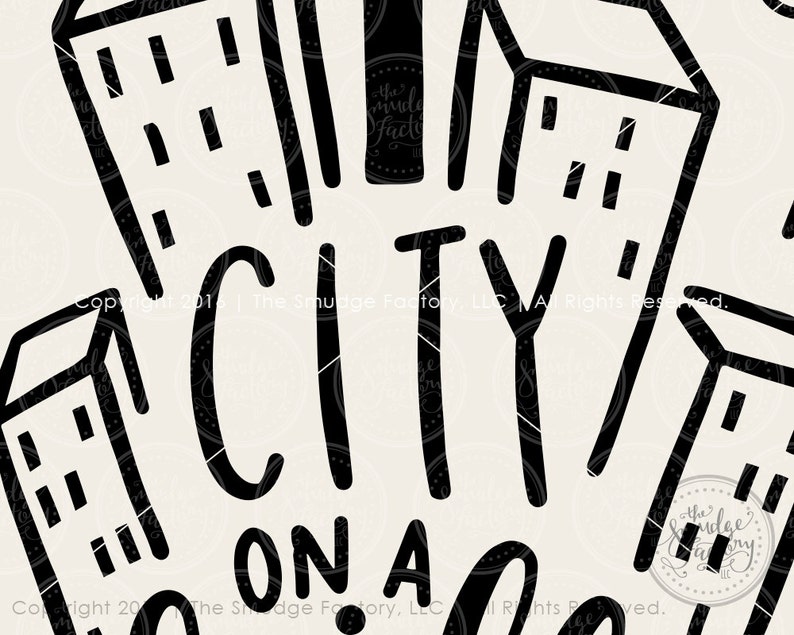Bible Verse Print City on A Hill Printable City Clipart - Etsy