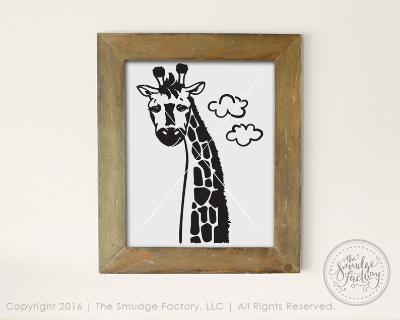Stand tall graphic overlay cricut svg giraffe svg cut file zoo animal
