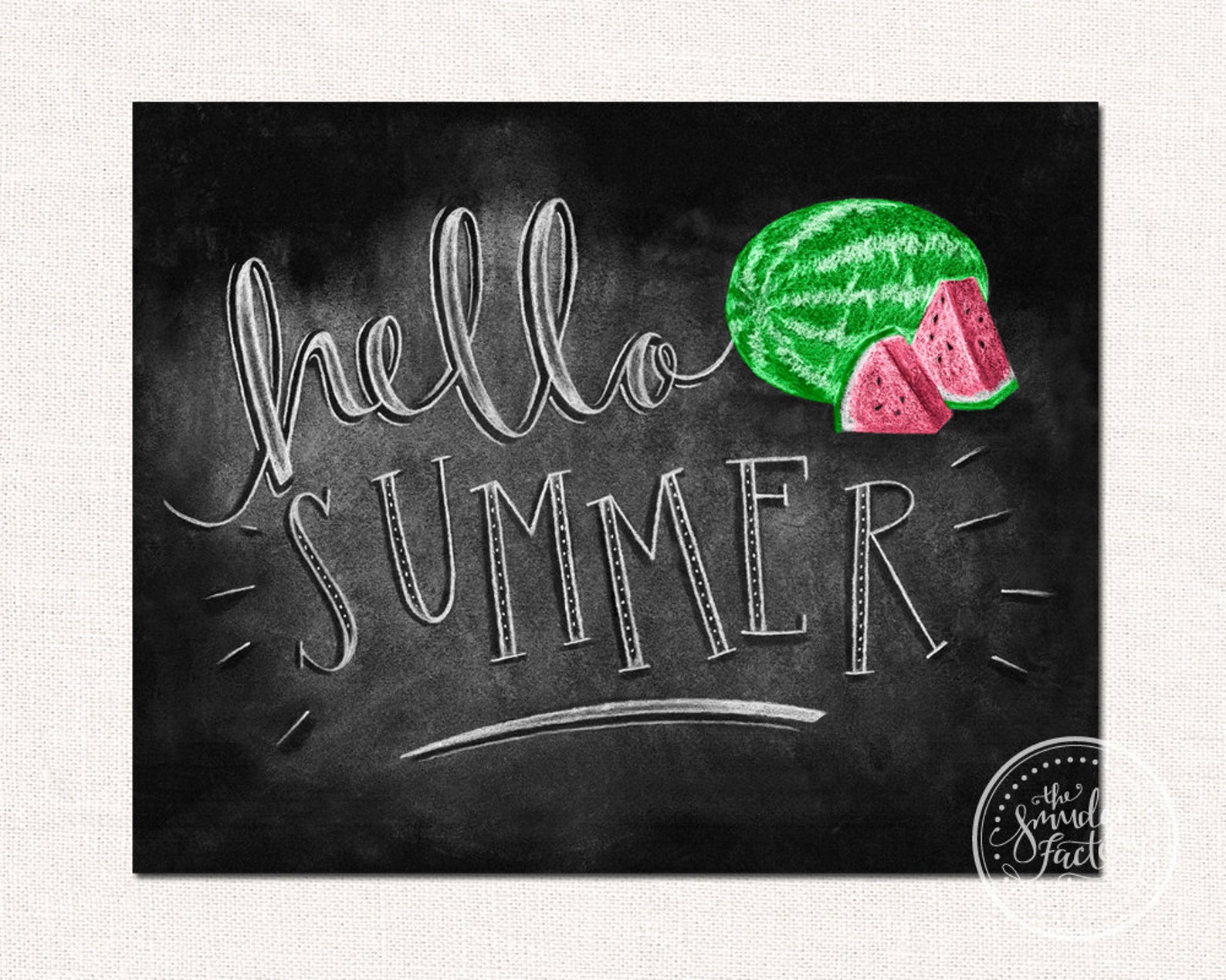 Instant Download 8 X 10 Printable Hello Summer | Etsy
