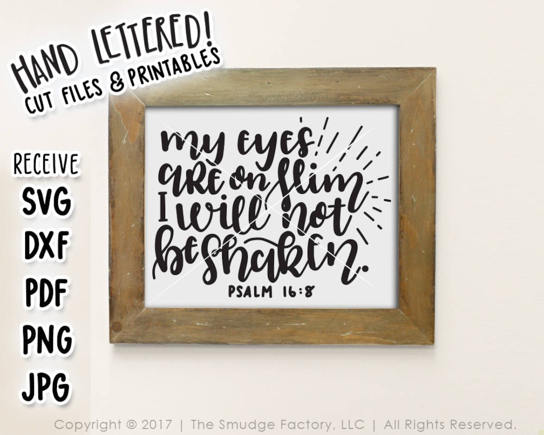 Bible Verse Printable, My Eyes Are on You Print, Psalm Printable, Psalm ...