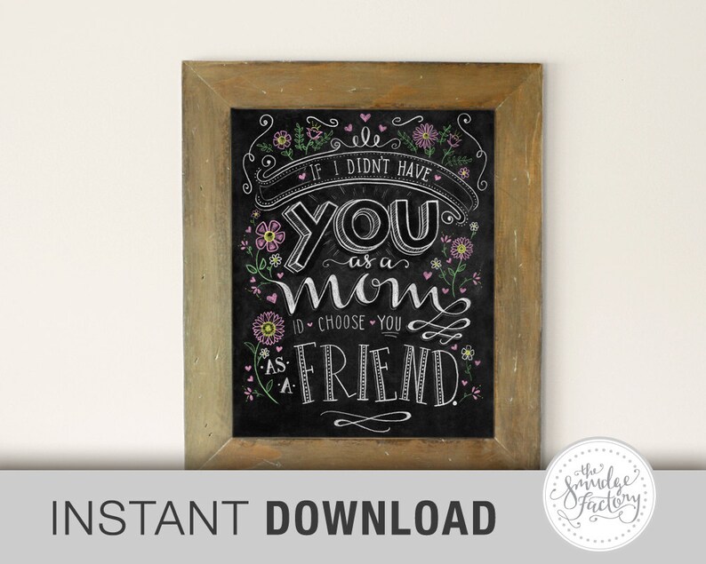 Mother's Day 8x10 Printable DIY Print for Mom If I - Etsy