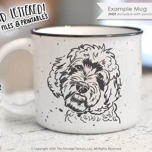 Labradoodle, Goldendoodle SVG Cut File, Welpe Hund SVG, Handgezeichnet, Silhouette, Cricut, Hundeliebhaber Doodle, Designer Hund, Pudel Mix, Vektor
