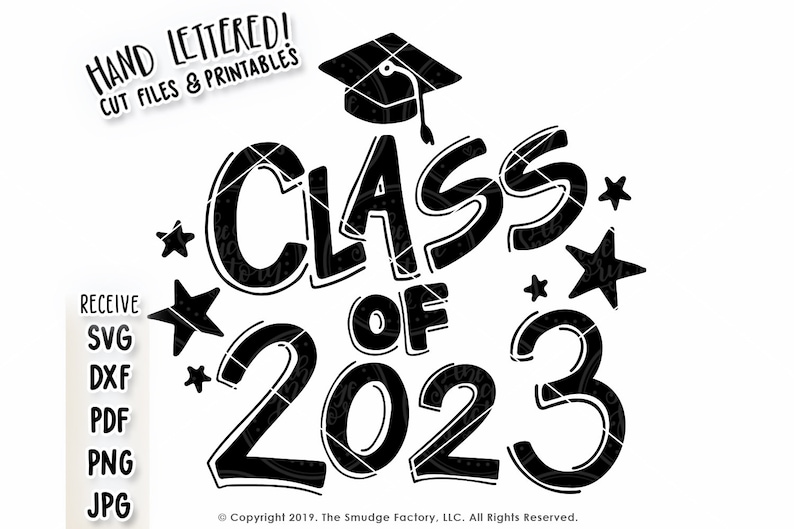 Class Of 2023 Svg Kindergarten Svg Cut File Hand Lettered Etsy