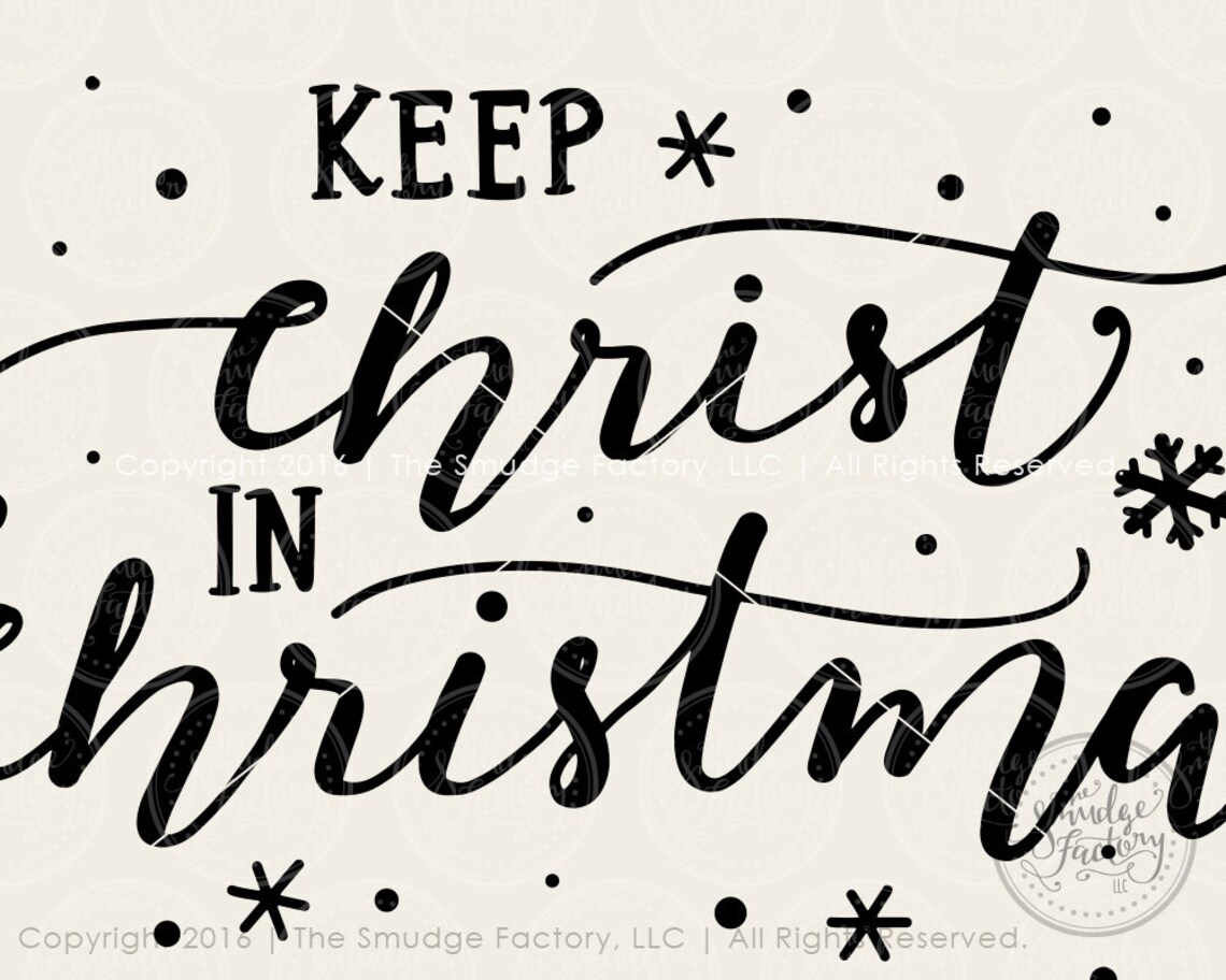 Christmas Printable File Keep Christ in Christmas Hand - Etsy