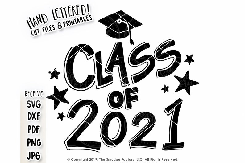 Download Class of 2021 SVG Kindergarten SVG Cut File Hand Lettered ...