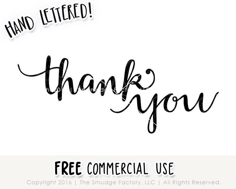 Download Thank You SVG Cut File Thanks Silhouette Cricut Cutting | Etsy