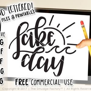 Lake Day SVG Cut File, Lake Life SVG, DXF, Is The Best Life, At The Lake, Hand Lettered, Silhouette, Cricut Cutting File, Lake Day Printable