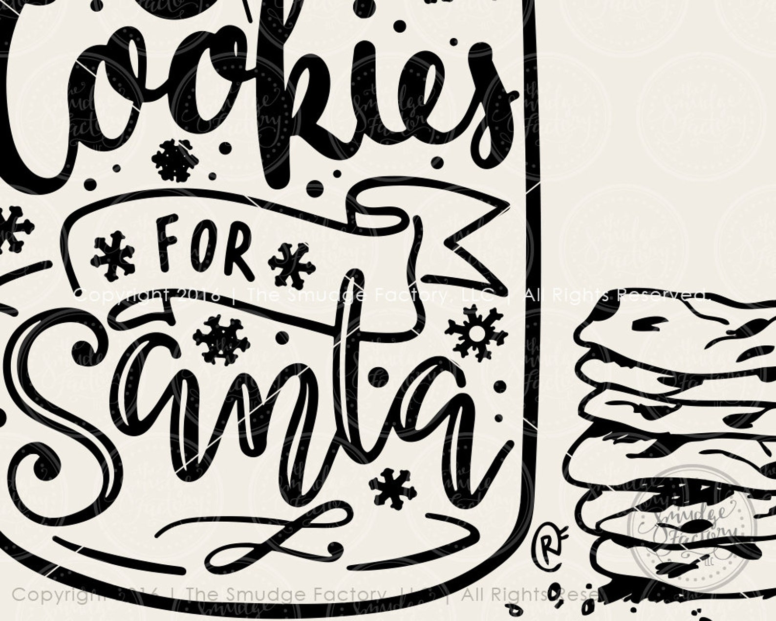 Christmas SVG Cut File Cookies and Milk for Santa Mason Jar - Etsy