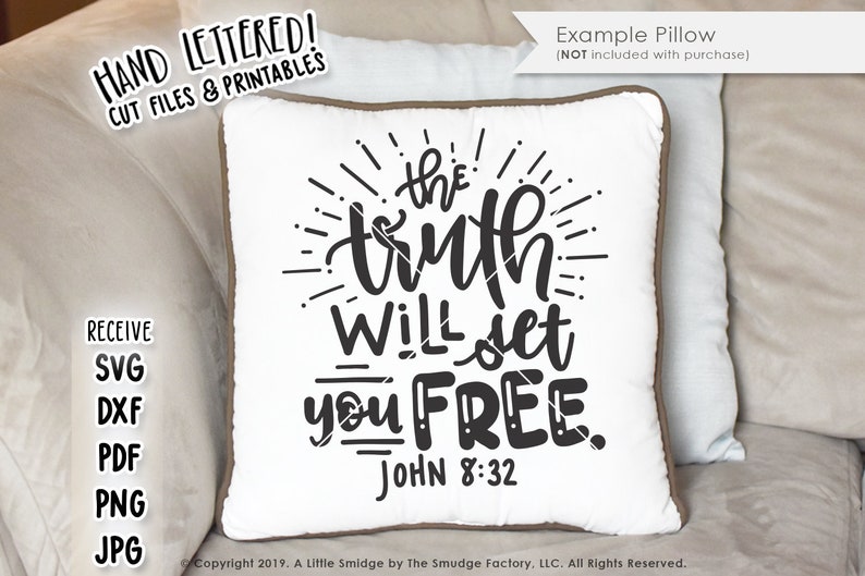 Download The Truth Will Set You Free SVG Cut File John 8:32 Bible | Etsy