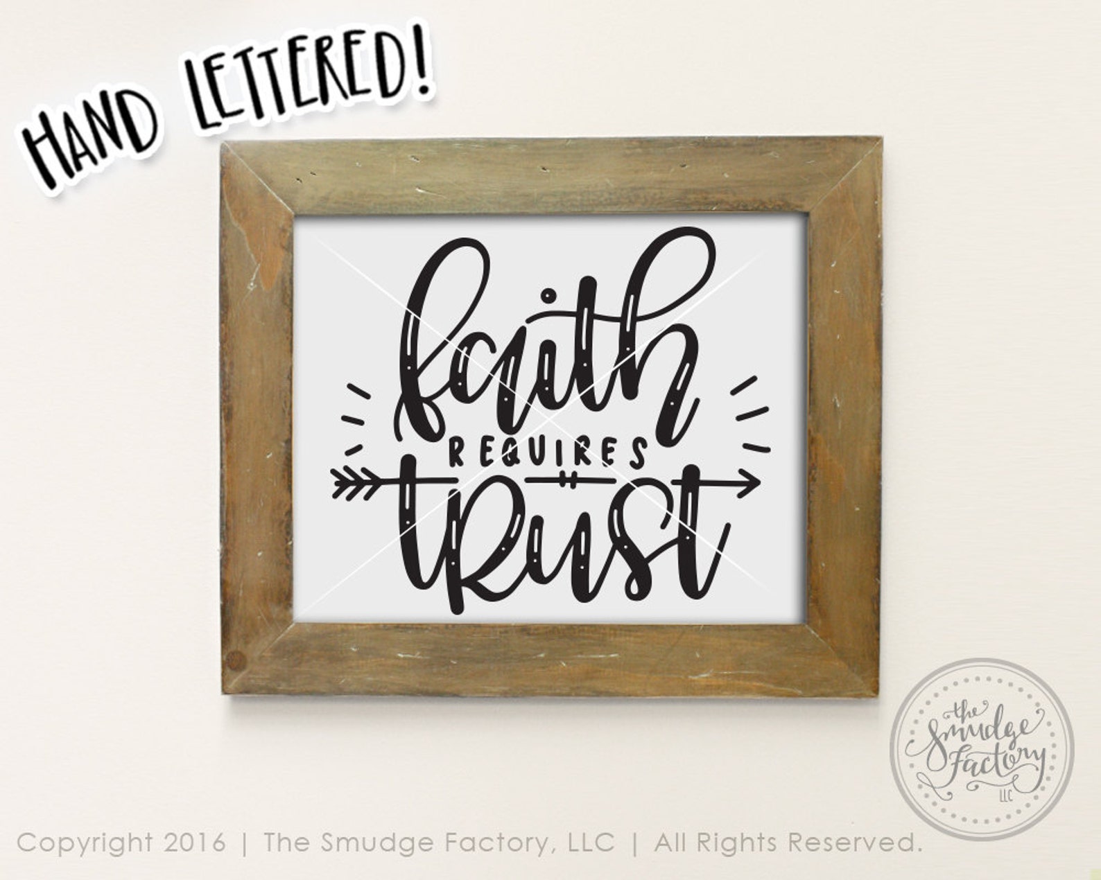 Faith Requires Trust Printable File Faith Bible Verse Print - Etsy